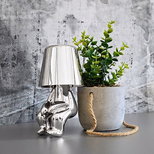 Night lamp hõbedane Man disain L
