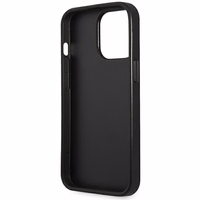 Guess GUHCP14XPSATLG iPhone 14 Pro Max 6.7 "hõbedane / hõbedane hardcase SaffianoTriangle Logo