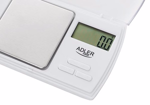 Adler AD 3161 – täppiskaal, 0.5 kg, 0.01 g, valge