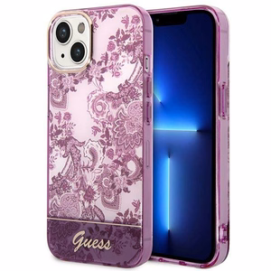 Guess GUHCP14MHGPLHF iPhone 14 Plus 6.7" фуксия/фуксия жёсткий чехол Porcelain Collection