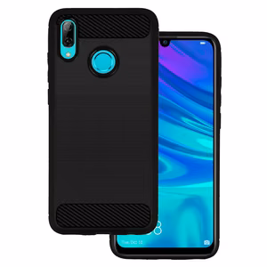 Back Ümbris CARBON jaoks HUAWEI P SMART 2019 Must