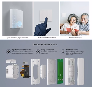 SONOFF M5 nutikas seinалüliti M5-2C-80M, Wi-Fi, Matter