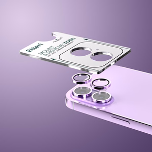Etteri camera lens protector for iPhone 17 purple