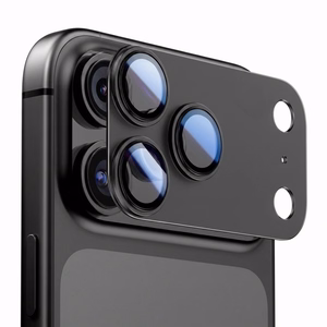 Must Tech-Protect CamFull Fit+ alumiiniumist ja karastatud klaasist kaameramooduli kaitse Apple iPhone 18 Pro Max telefonile