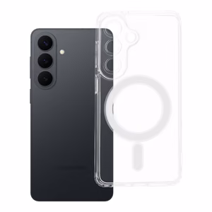 CLEAR MAG ÜMBRIS with camera protection compatible with MagSafe jaoks SAMSUNG S26 Edge läbipaistev