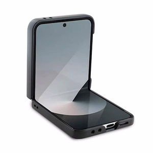 BMW Carbon Sinine Line Ümbris jaoks Samsung Galaxy Z Flip 6 - Must