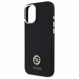 Guess Silicone Logo Strass 4G Ümbris jaoks iPhone 16 - must