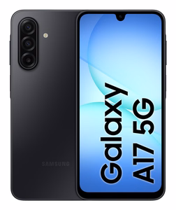 Samsung Galaxy A17 5G telefon, 17 cm (6.7"), hübriid-Dual SIM, USB-C, 8 GB, 256 GB, 5000 mAh, must