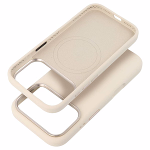Ümbris jaoks iPhone 15 Forcell F-Protect Raam Premium ühilduv koos Magsafe antique valge