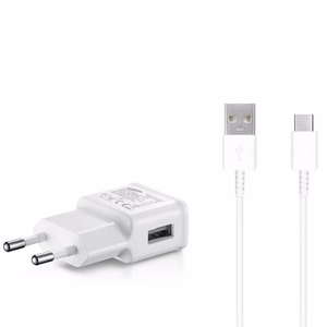 Samsung EP-TA200EWE USB-A 15W wall laadija koos EP-DR140AWE USB-A - USB-C kaabel (OOB Bulk - replacement packaging) - valge