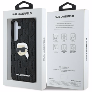 KARL LAGERFELD ümbris jaoks SAMSUNG S25 KLHCS25SPGKLKIPK (PU Monogram K. Head Pin) must
