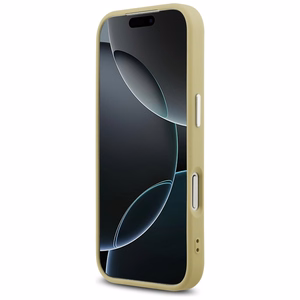 GUESS ümbris jaoks IPHONE 17 Pro compatible with MagSafe GUHMP17LPFGTSCMD (PU Glitter W/ Triangle Logo) kuldne