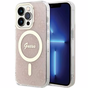 Guess IML 4G MagSafe ümbris jaoks iPhone 15 Pro - roosa