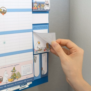 Moomins magnetiline kuukalender ja planeerija, 2026/2027, 30 × 34 cm