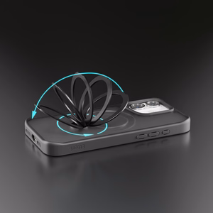 Etteri Matt Mag Ring Чехол для iPhone 17 Pro Max чёрный