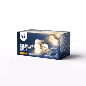 Valguskett päikese LED FROSTED BALLS SFB61 6,5m 30 kuuli soe valge Forever Light