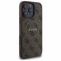 Guess 4G Ring Classic Logo MagSafe Ümbris jaoks iPhone 16 Pro Max - Brown