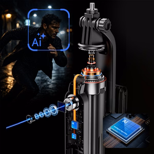Blavec Selfie Stick Aluminium Move AI trcker Q-01 Auto pop tripod + remote control 1,80 metres with face tracking (SSAQ01-APTRB180) black