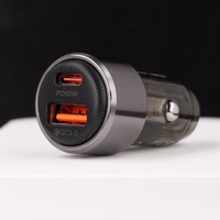 Blavec Car charger BS-05B Nitro - USB + Type C - QC 3.0 18W PD 65W (CCBS05BN-UCB) black