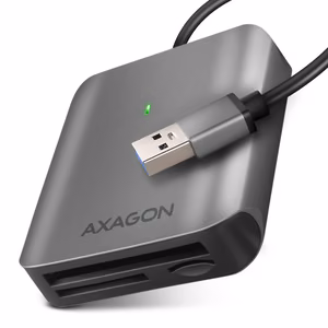 USB3.2 mälukaardilugeja 3 pesaga SD MicroSD CF CRE-S3 Axagon