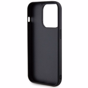 GUESS case for IPHONE 15 Pro Max GUHCP15XPSQSQSK (Quilted Metal Logo) black