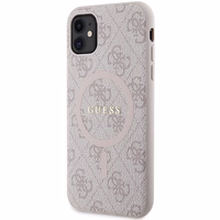 GUESS ümbris jaoks IPHONE 11 compatible with MagSafe GUHMN61G4GFRP (4G Ring classic logo) roosa