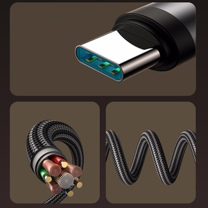 Joyroom S-A56 EnjoyX Series 90° USB-C - USB-C kaabel 60W 1.2m - must