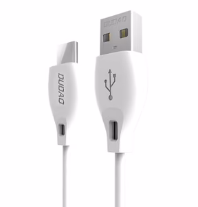 Dudao USB Type C 2.1A 1m valge cable (L4T 1m valge)