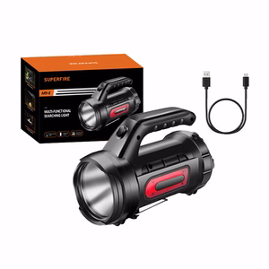 Superfire M9-E searchlight - 900 lm, 473 m, 6000 mAh, 5h operation, akupank