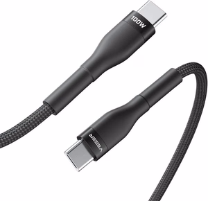 Cable Typ C to Typ C VEGER PD 5A 100W CC05 1,5 m black