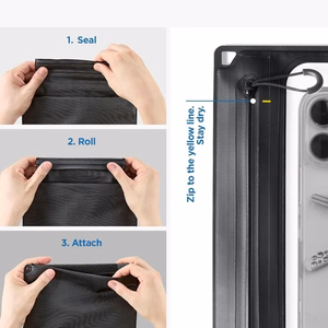 SPIGEN A640 universaalne veekindel ümbris CROSSBAG must