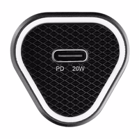 Car Laadija sinine Star USB C QC3.0 PD AFC 3A 20W + Kaabel USB C to USB C must