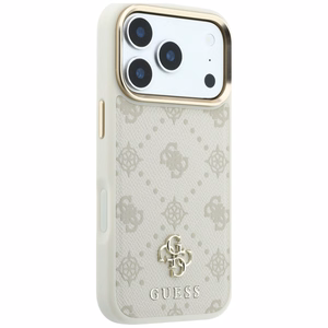 Guess Peony 4G Small Logo MagSafe-ümbris iPhone 17 Pro / 18 Pro jaoks, beež