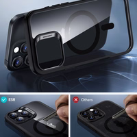 ESR Classic Hybrid Halolock MagSafe Ümbris + Karastatud klaas jaoks iPhone 16 Pro Max - Clear with must Frame