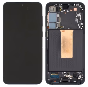 LCD screen Samsung S916 S23+ 5G koos touch screen ja frame Phantom Must original (service pack)