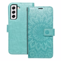 MEZZO Book ümbris jaoks SAMSUNG S21 FE mandala roheline