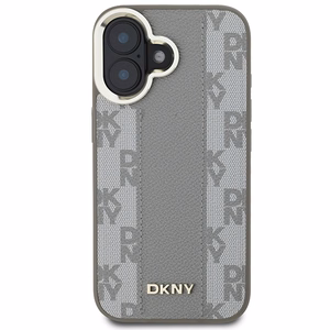 DKNY Checkered Pattern Magsafe iPhone 16 Ümbris - Beige