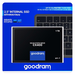 GOODRAM CX400 GEN.2 SSD 1TB SATA3 2.5in