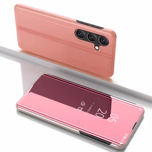 Clear View Ümbris jaoks Samsung Galaxy S25+ Cover with Flip - roosa