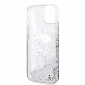 Karl Lagerfeld KLHCP14MLNKHCH iPhone 14 Plus 6.7" hõbedane/hõbedane hardcase Glitter Karl Head