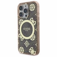 Guess IML Peony jaoks 4G Background MagSafe Ümbris jaoks iPhone 16 Pro Max - Brown
