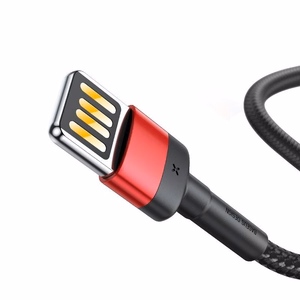 Baseus Cafule Double-sided USB Lightning Cable 2,4A 1m (Must+Punane)