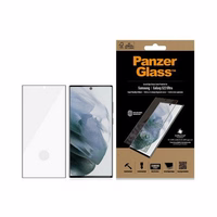 PanzerGlass E2E Microfracture antibacterial glass jaoks Samsung Galaxy S22 Ultra - with must raamiga