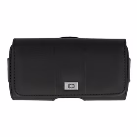 Tel Protect MAX Belt Holster (SIZE 14) jaoks Iphone 11/16 Plus/16 Pro/17 Pro/Huawei P30 Lite/Samsung S23/S24/S25 must, leather (155x80x14 mm)