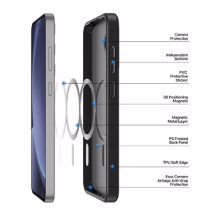 DUX DUCIS Ümbris YIND compatible with MagSafe jaoks SAMSUNG S25 Plus must