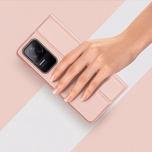 Чехол Dux Ducis Skin Pro Holster с откидной крышкой для Xiaomi Poco F4 5G золотой