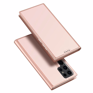 Dux Ducis Skin Pro ümbris jaoks Samsung S24 Ultra with flap - roosa