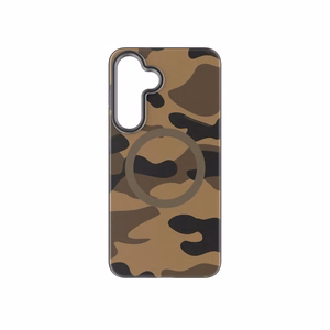 Ümbris jaoks Samsung S25 PLUS Forcell F-Protect Levels Dual Layer 4D technology compatible with Magsafe Military Drop-Test desert camo