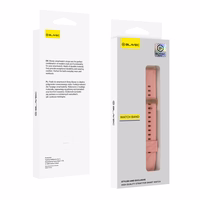 Blavec Universal watch band jaoks W-17 Amber 18mm silicone roosa