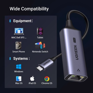 Hall Ugreen CM648 USB-C–RJ45 võrguadapter (25052)